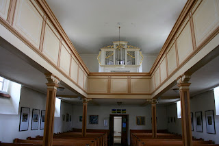 Innenraum mit Emporen Kirche in Panitzsch Borsdorf