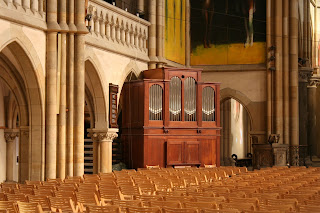 Peterskirche Leipzig - kleine Orgel um das Jahr 1900 von Johannes Jahn aus Dresden